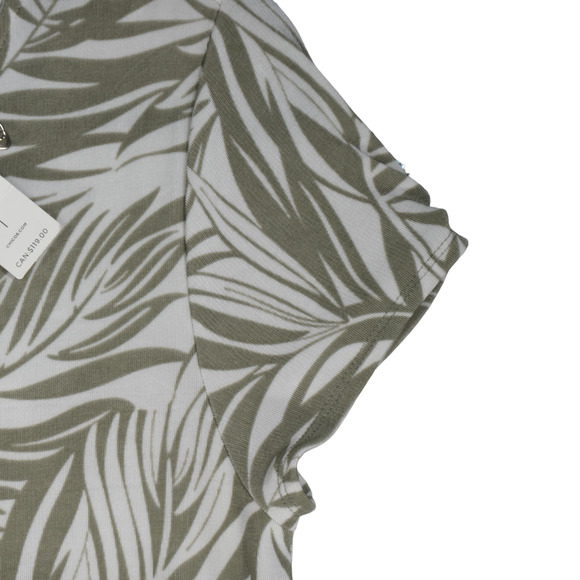 NEW Chicos Travelers Dress Womens Size 1 8 10 Green Asymmetrical Slinky Stretch - Picture 5 of 11